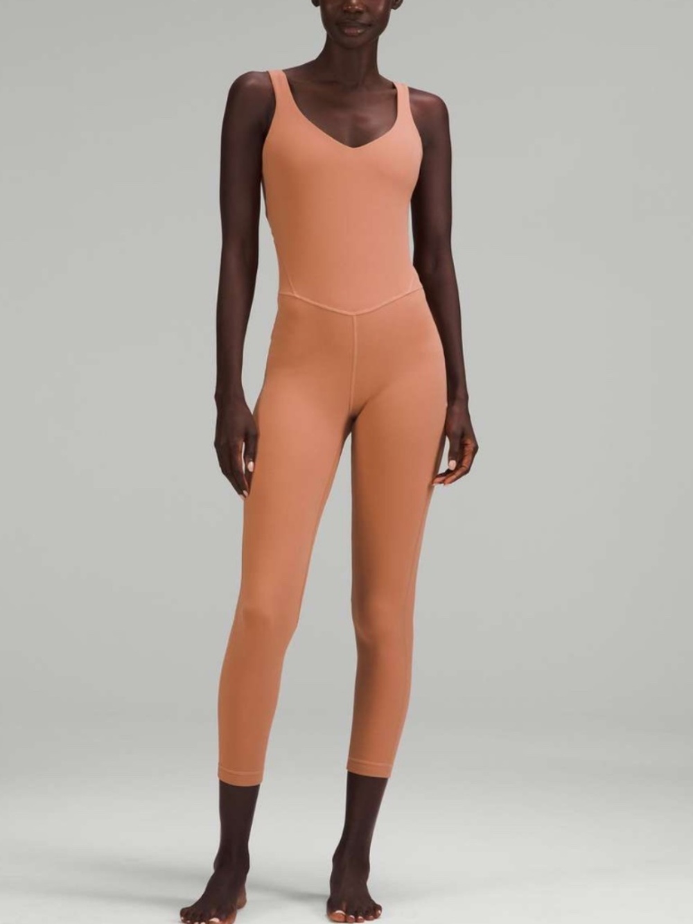 Lululemon Align Bodysuit 25" Dusty Clay w1dsls size 20